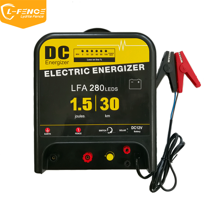 Lydite® Farming 1.5J 30km DC Fence Energizer with LED